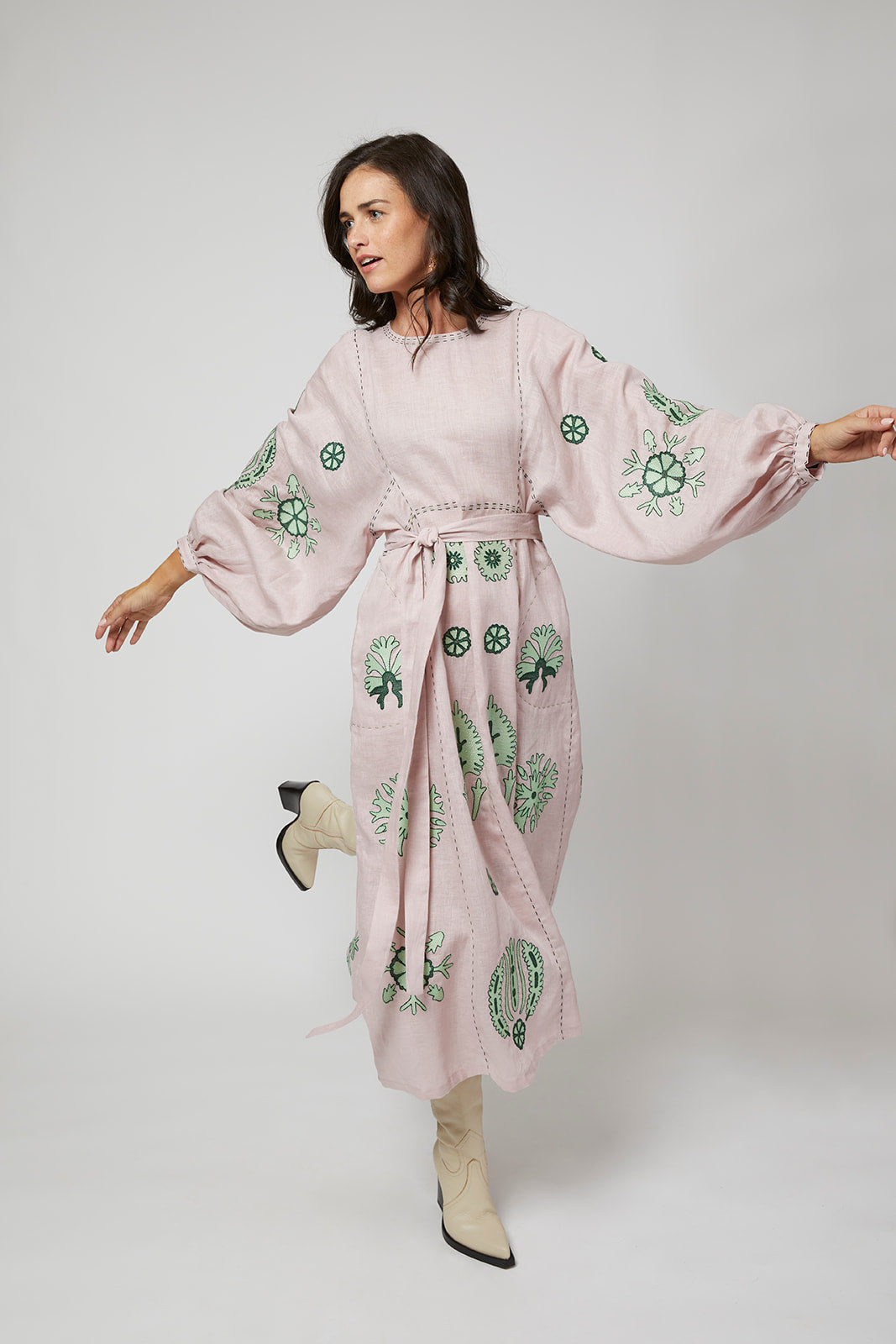 Carolyna Ukrainian Embroidered Dress
