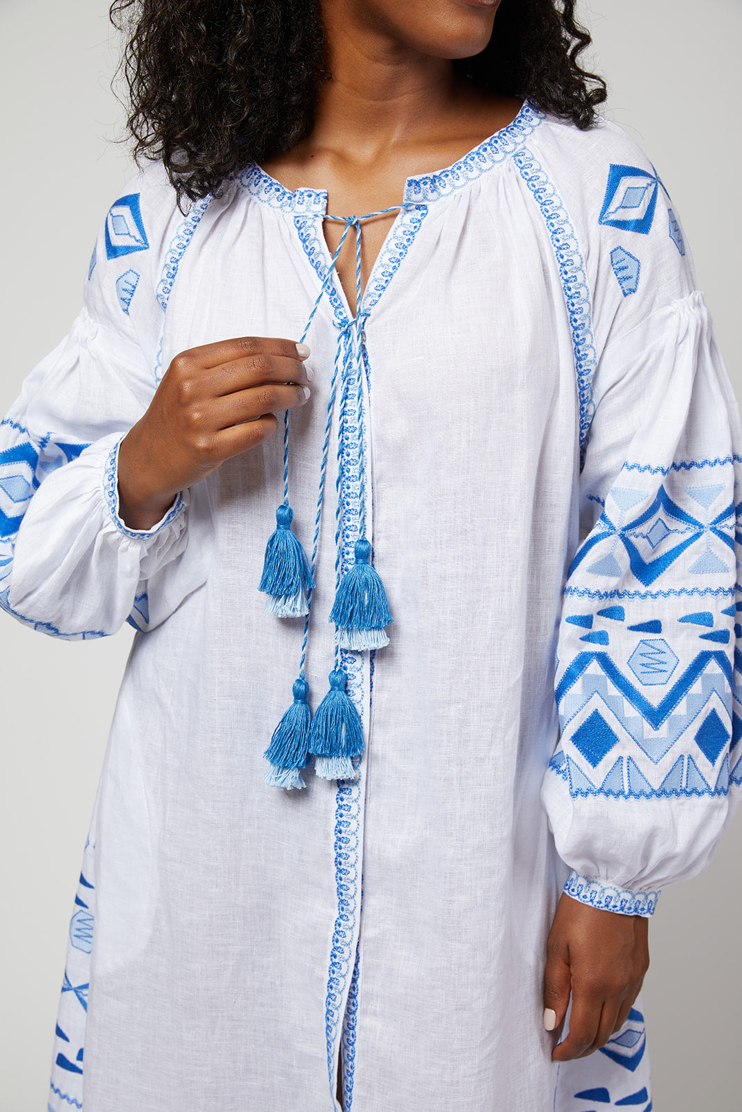 Daniela Ukrainian Embroidered Maxi Dress