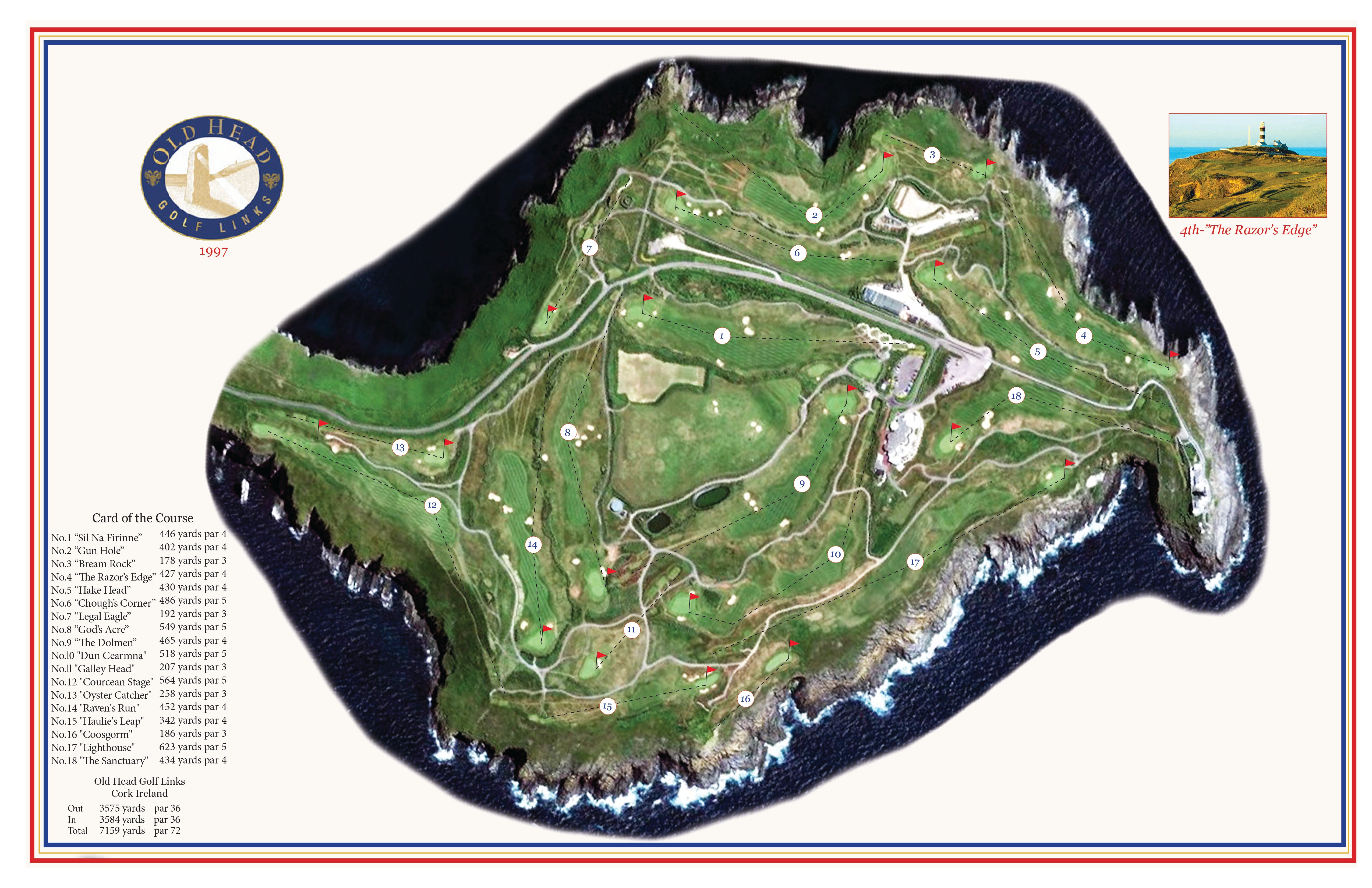 Old Head Golf Links Map TUKE BAZAAR