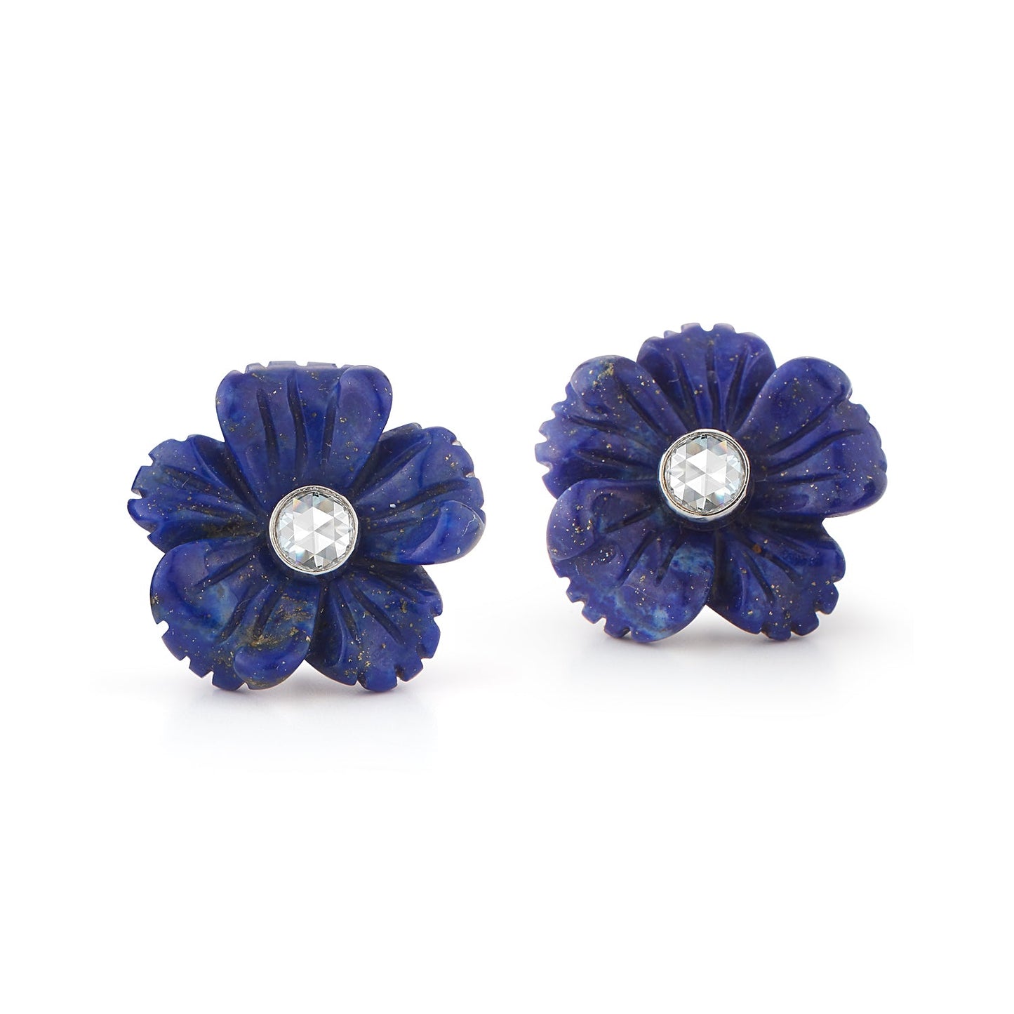 Flex Fleurs Rose Cut Diamond Earrings