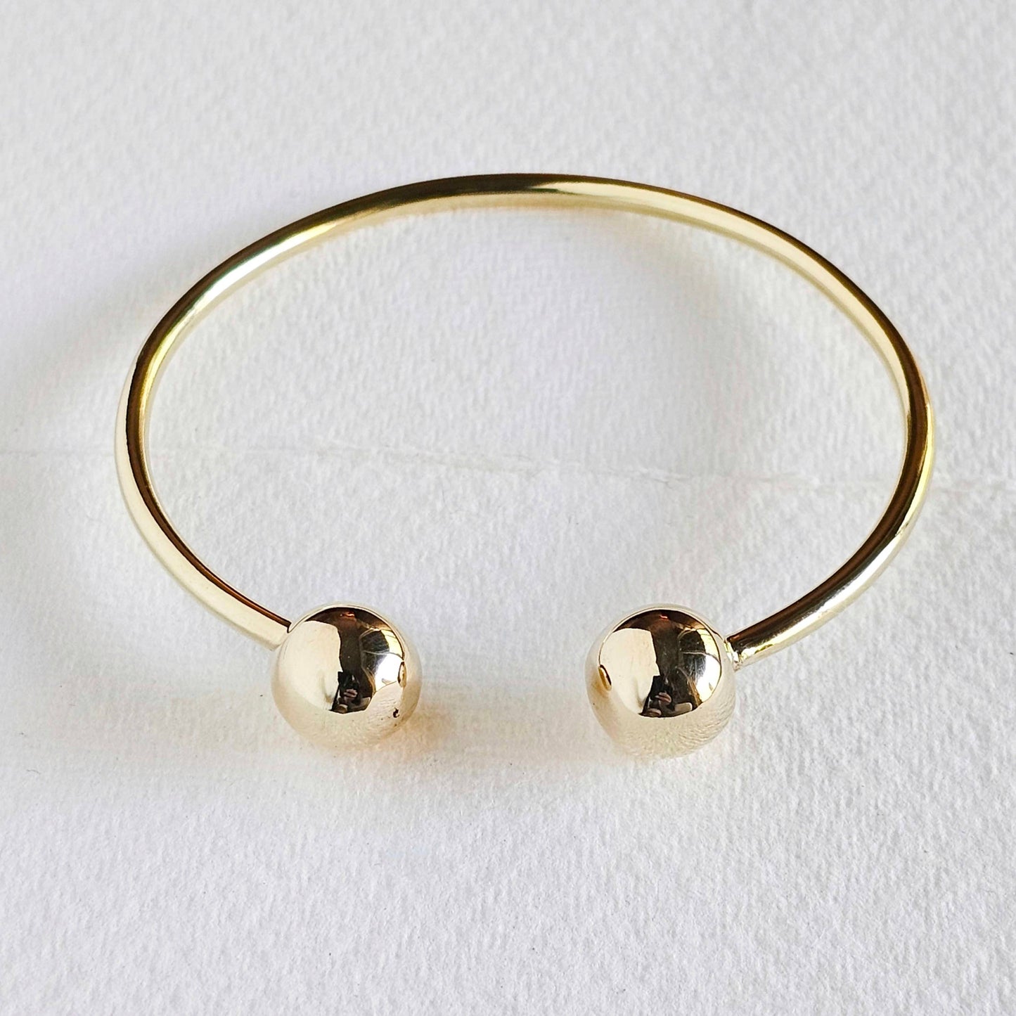 Solid brass modern tuareg style African cuff bangle bracelet