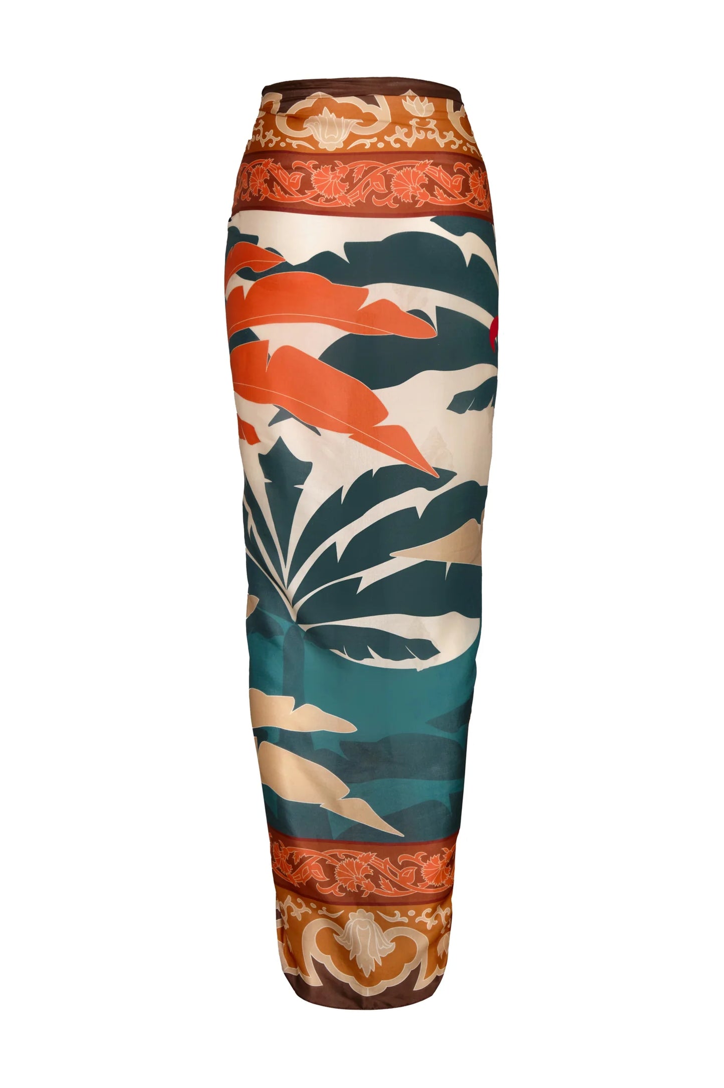 De La Falaise Cotton Silk Sarong / Peach Dancer