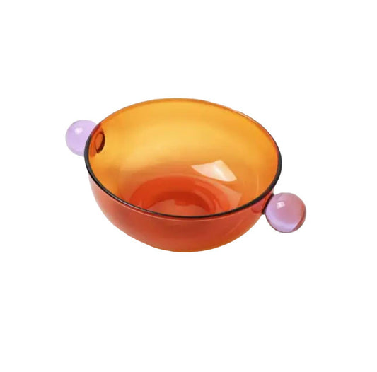 Amber Candy Glass Bowl