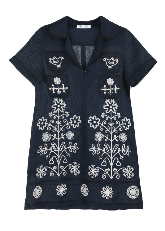 Alouette Dress - Navy