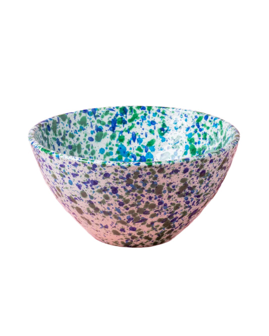 Large Ceramic Salad Bowl - Blue/ Green