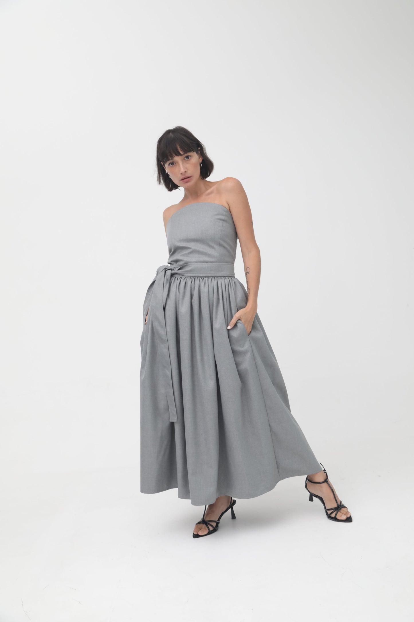 The Twill Midi Skirt