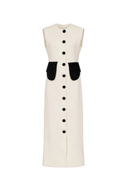 Destree Laetitia Dress — Ecru/Black