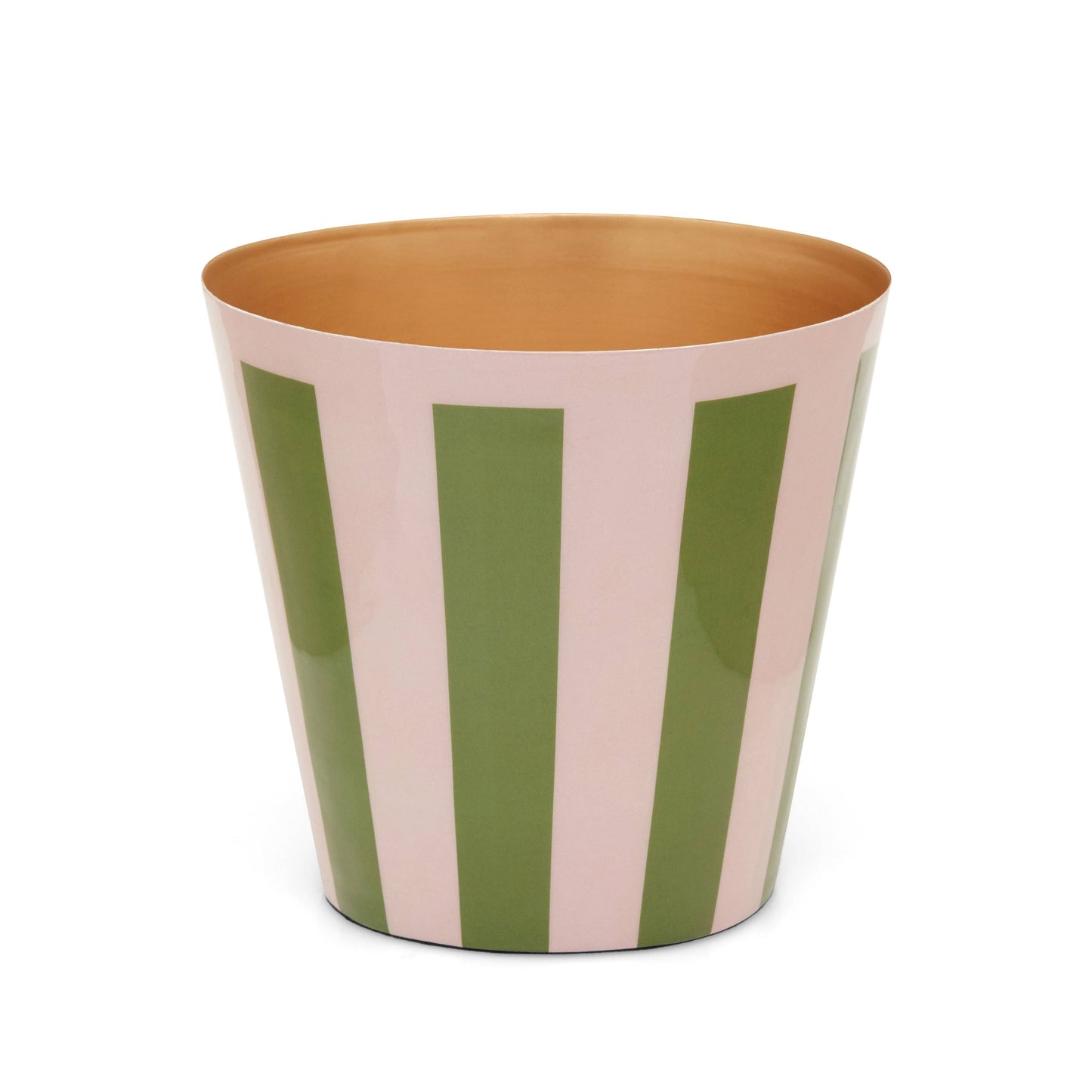 The Penny Planter in Pink and Green Stripe