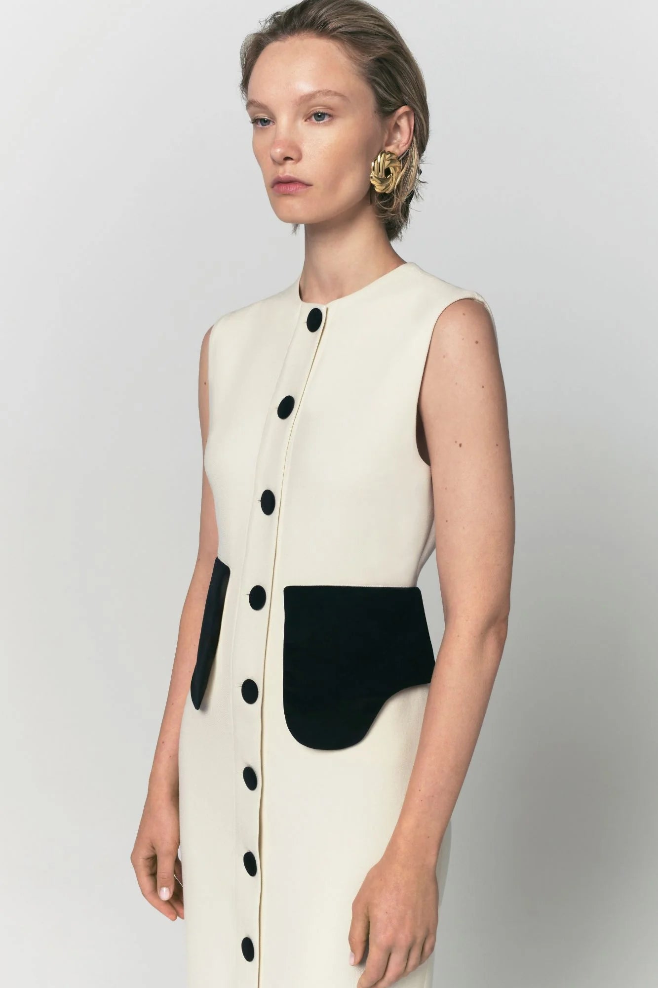 Destree Laetitia Dress — Ecru/Black