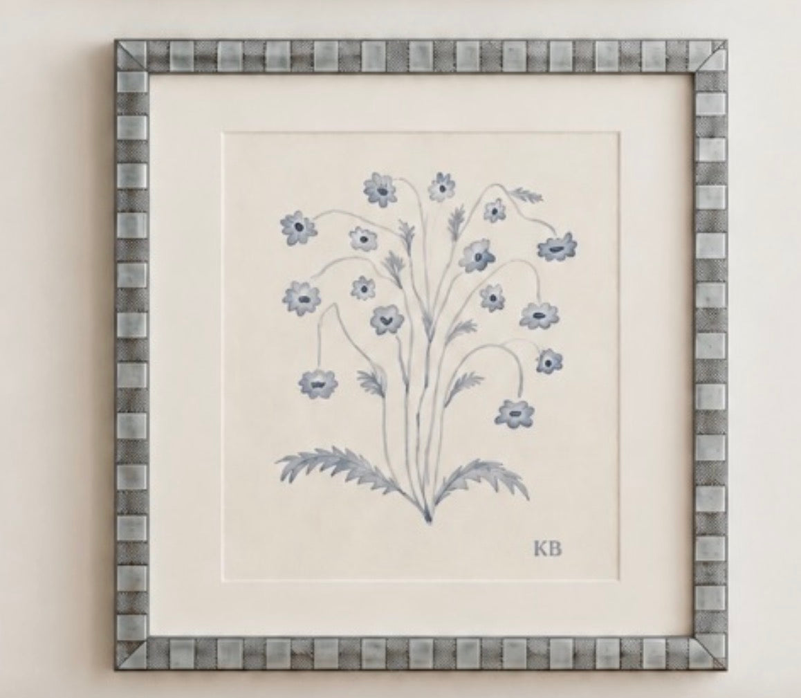 Original Graphite & Gouache Botanical #6
