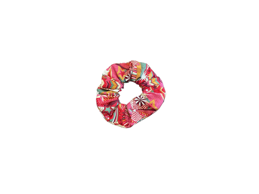 Liberty of London fabric scrunchie: Little star red