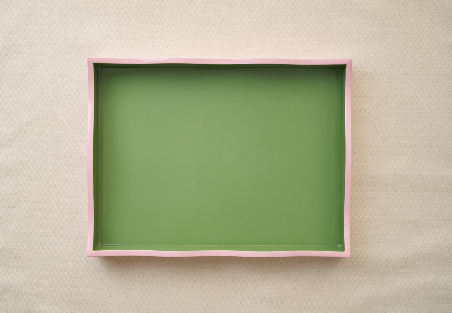 The Allegra Wiggle Tray in Green and Pink