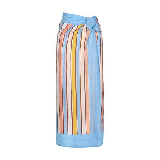 Seaplane Stripe Sarong: XXS-XL (71")