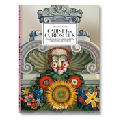 Cabinet of Curiosities book cover with ornate frame illustration and wildflower artwork