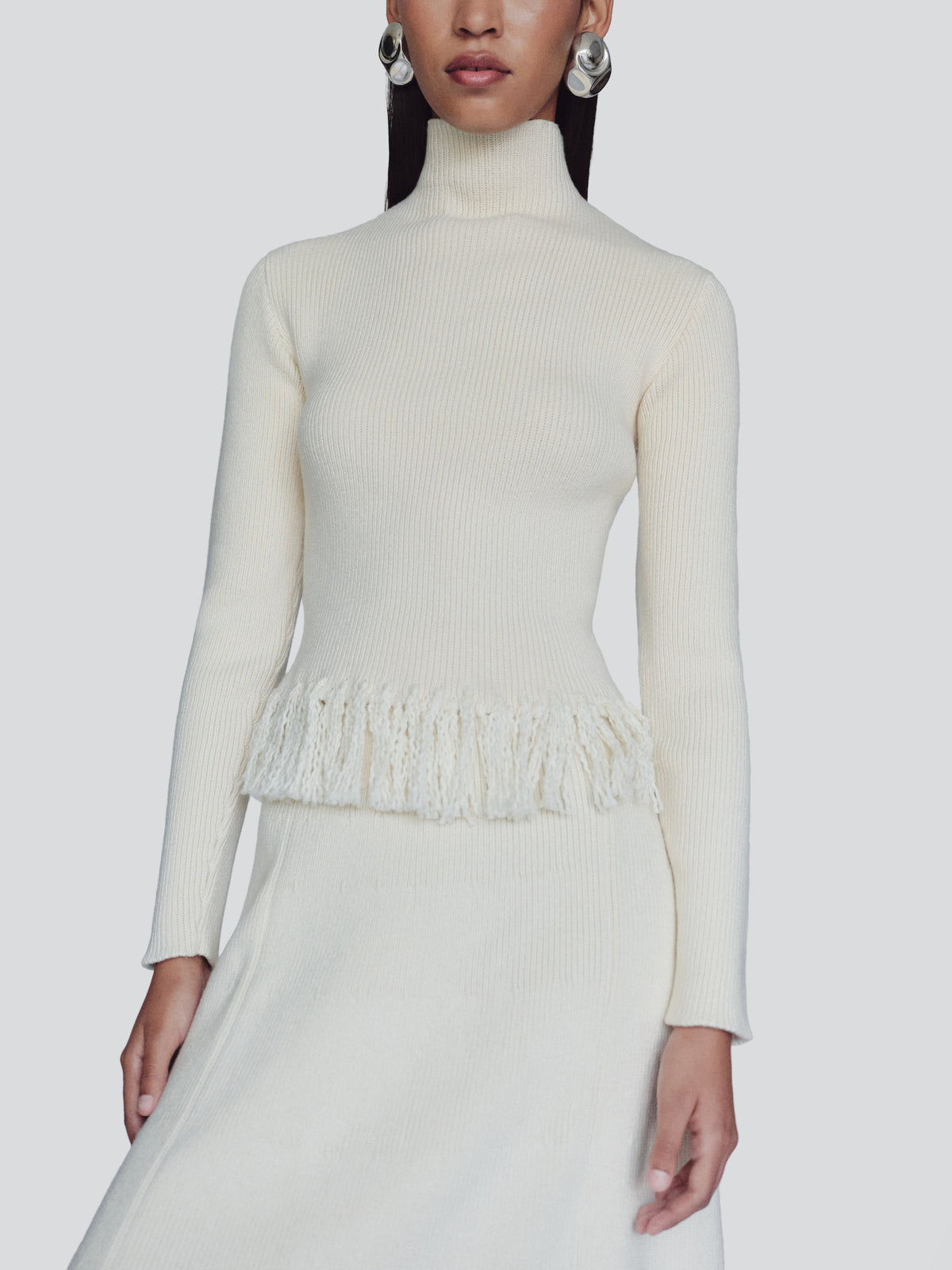 De Loreta Knit Top with Fringe