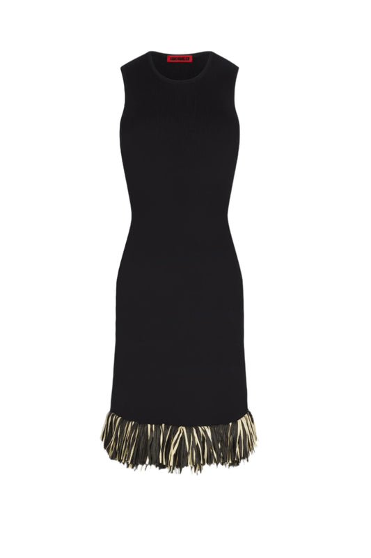 Boa Raffia Midi Dress - Pre-Order