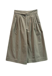Ciao Lucia Khaki High-Waisted Pant