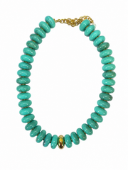 Candy Glass Necklace - Turquoise