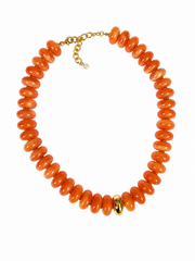 Candy Glass Necklace - Orange