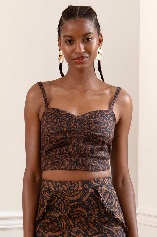 Clémence Top Tribal Linen