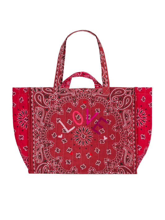 Maxi Cabas LOVE Vintage Red