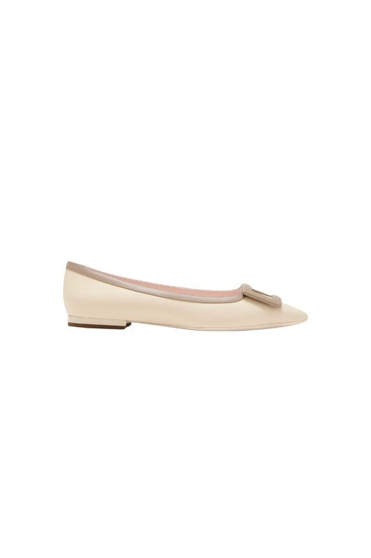 Roger Vivier Gommettine Leather Biocolor Buckle Flat