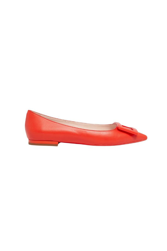 Roger Vivier Gommettine Leather Buckle Flat