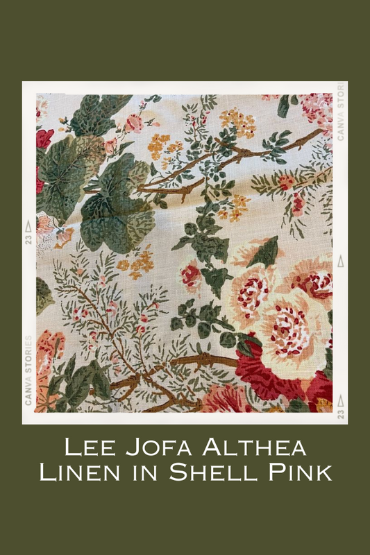 Discontinued Lee Jofa Althea Linen Fabric in PR Shell
