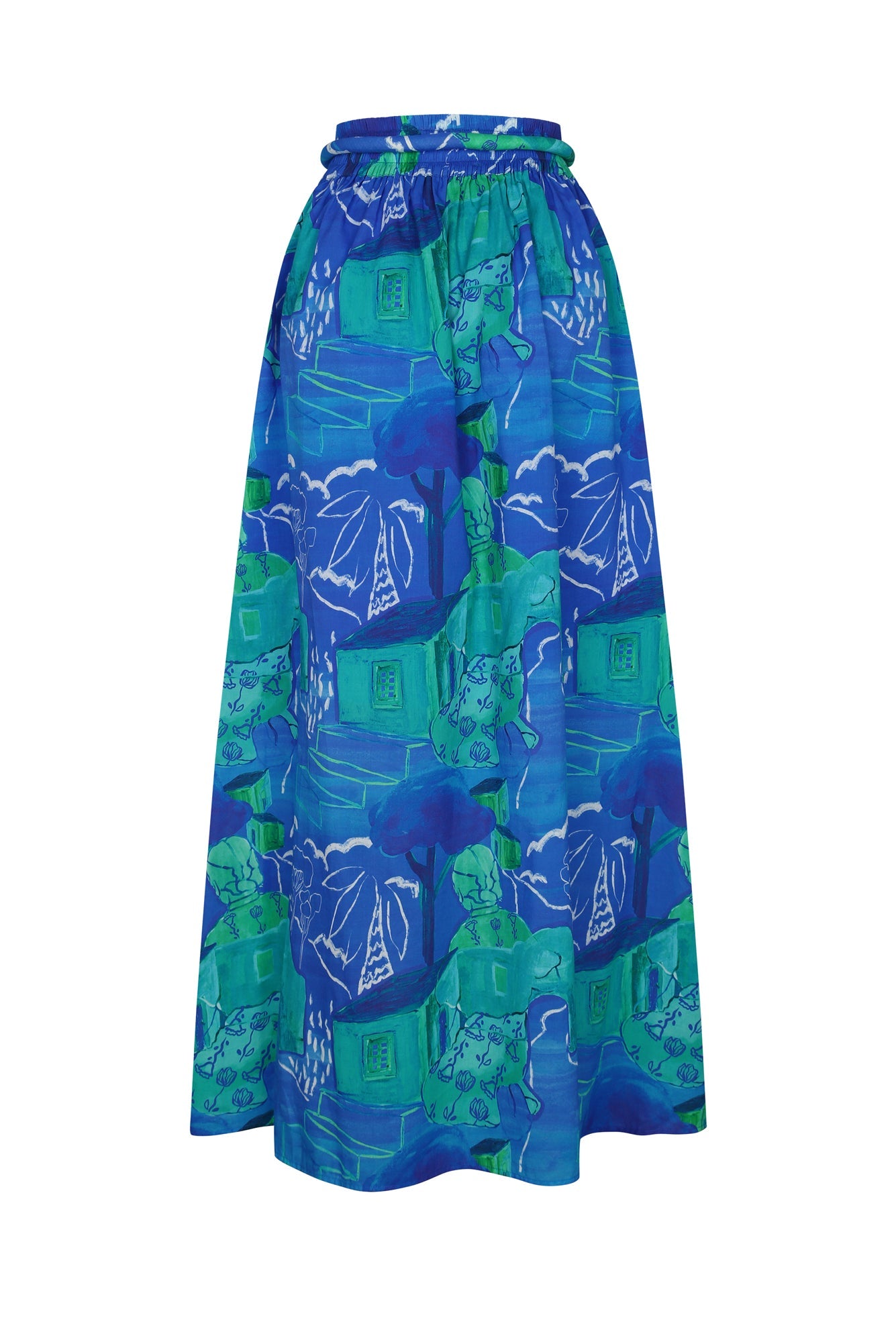 Encantada Skirt in Siembra Azul Print