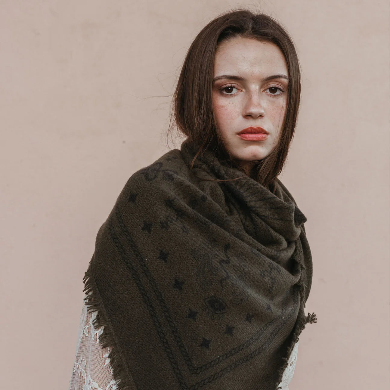 Cosmic Rodeo Cashmere Bandana Sweater Wrap