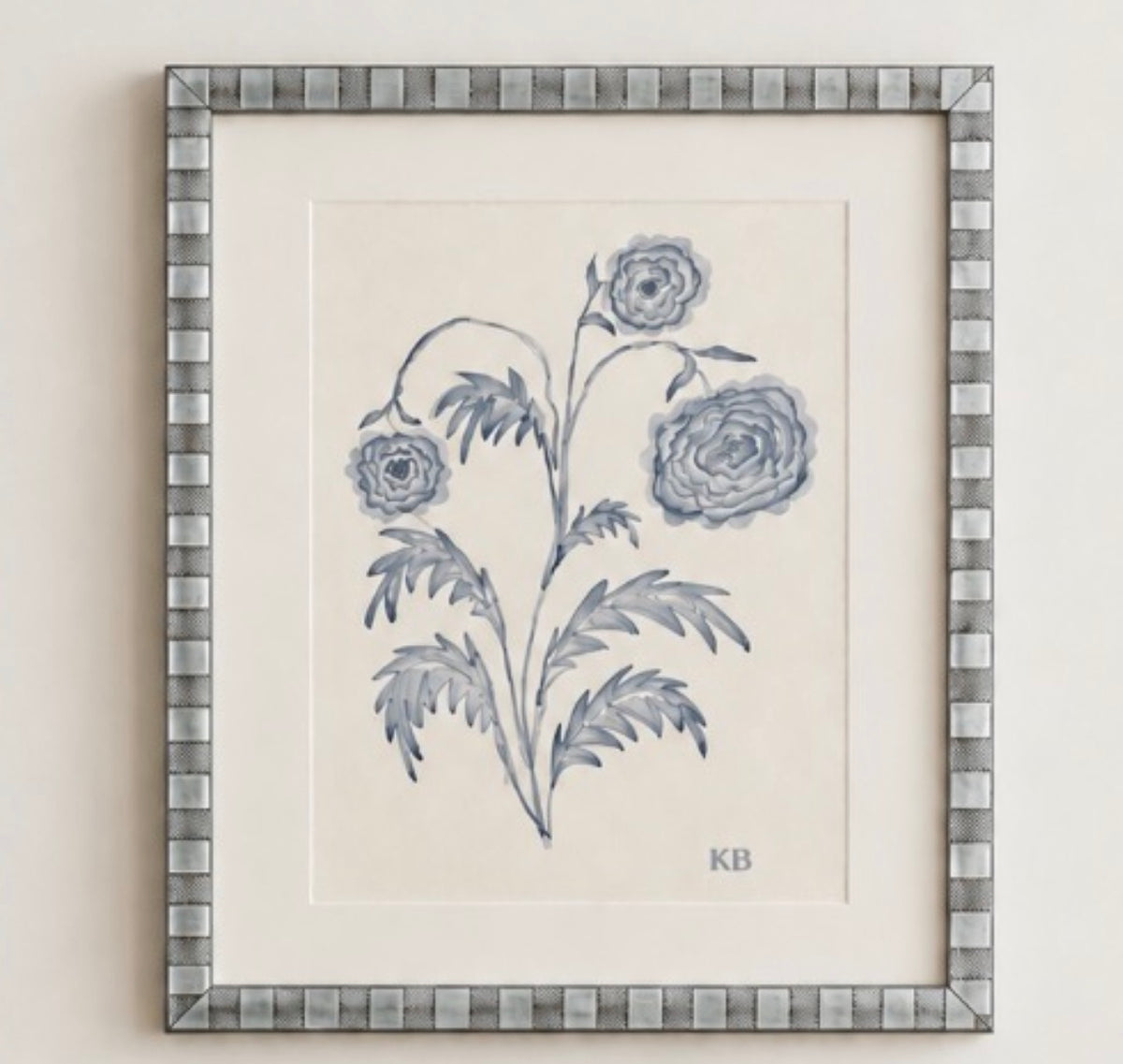 Original Graphite & Gouache Botanical #5