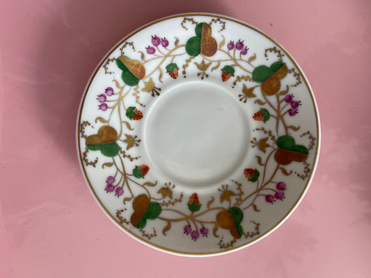 Antique French lustreware trinket dish