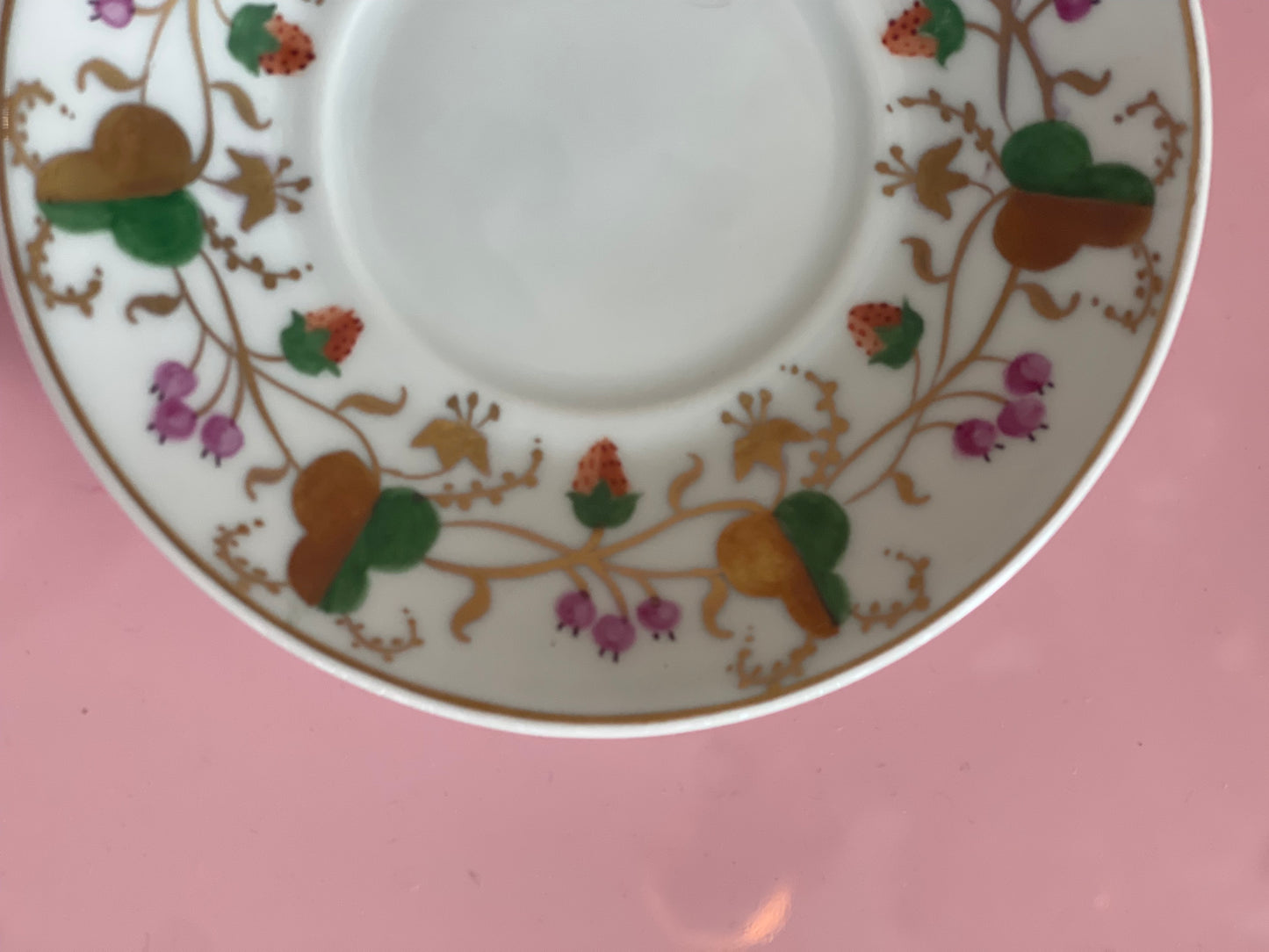 Antique French lustreware trinket dish