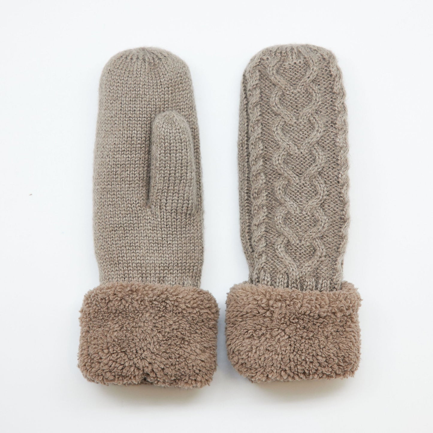 Flurry Lined Mitten- Taupe