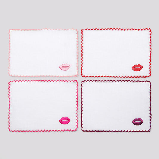 Lipstick Kisses Cocktail Napkins