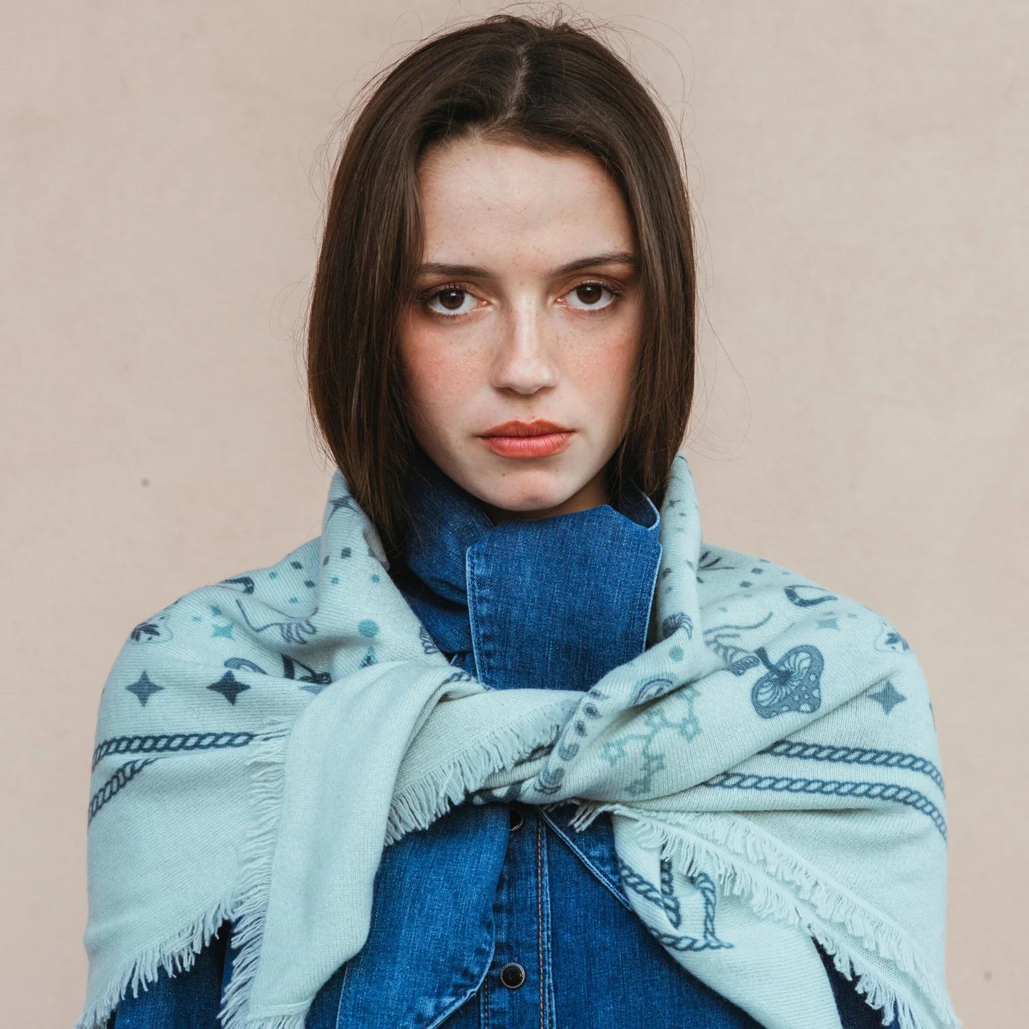 Cosmic Rodeo Cashmere Bandana Sweater Wrap