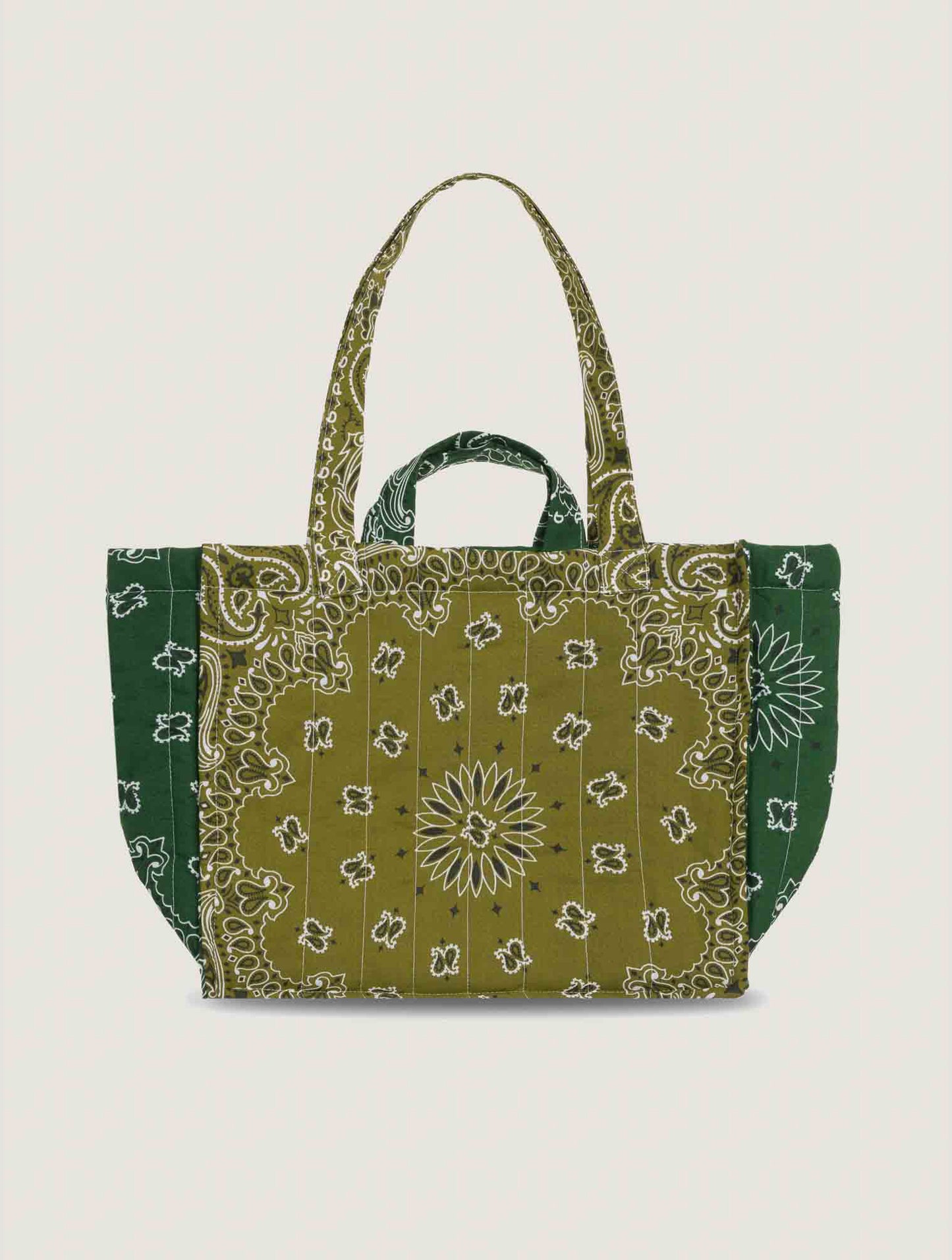 Moyen Cabas Matelassé LOVE Bronze/Green - PRE ORDER