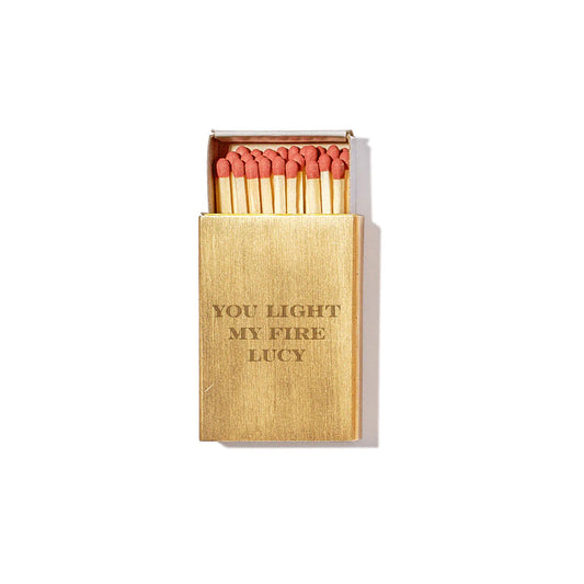 Personalized Brass Match Box