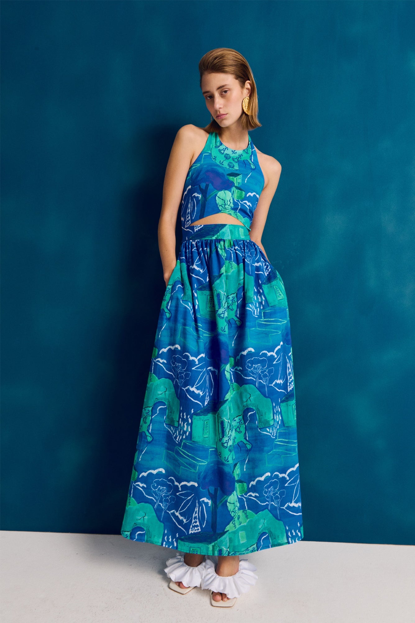 Nuevo Chicha Dress in Siembra Azul Print