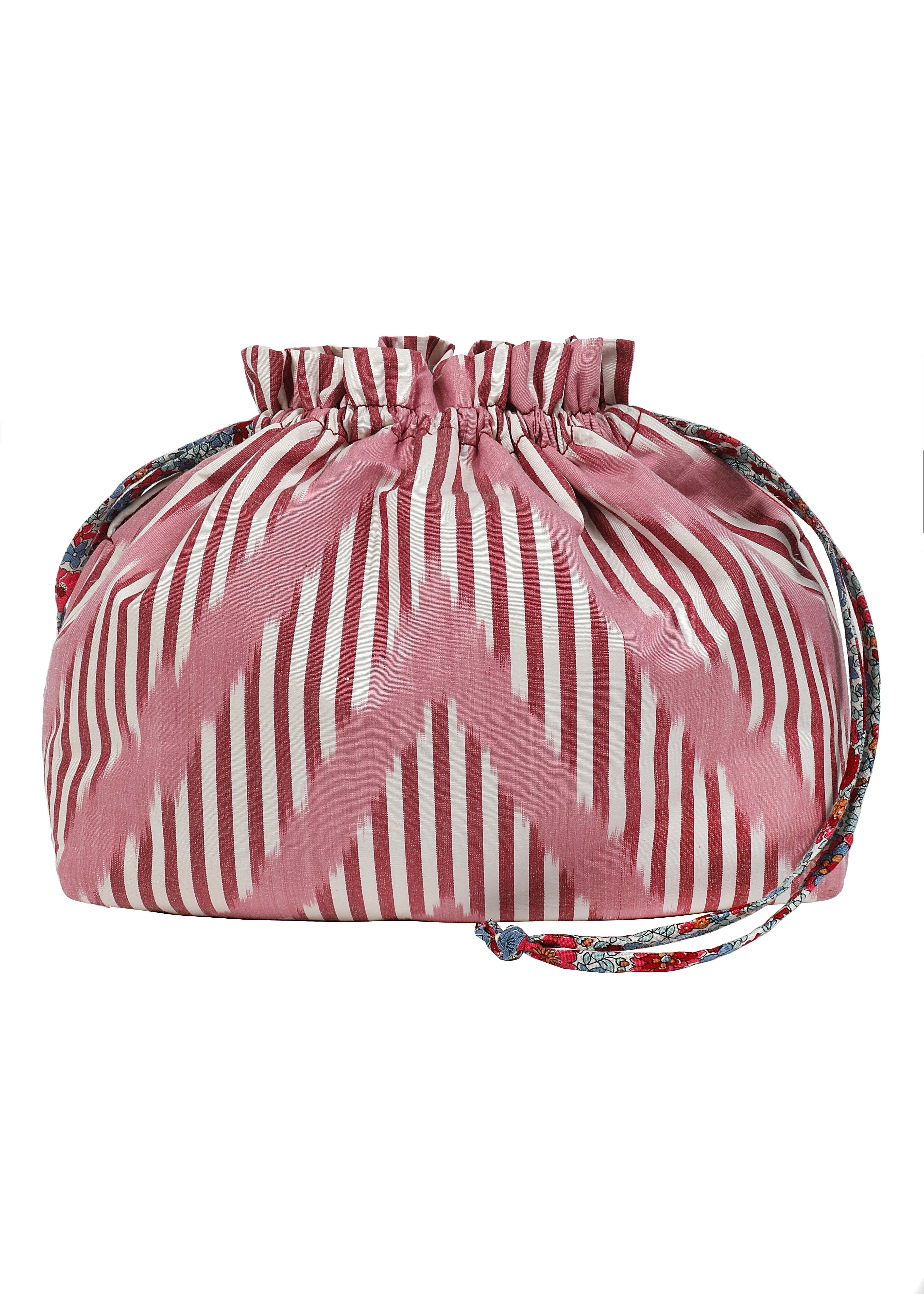 Stanwich Silk Ikat Party Purse - Pink, Claret