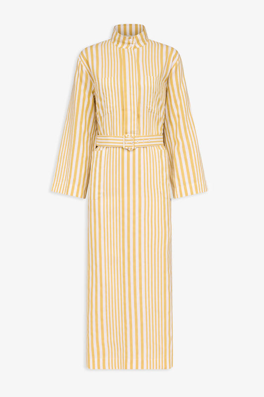 Striped Belted Dress