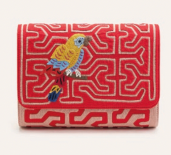 Red Guacamaya Clutch