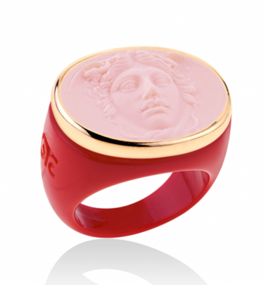 Classic Red Base Gold with Pink: Cupid
