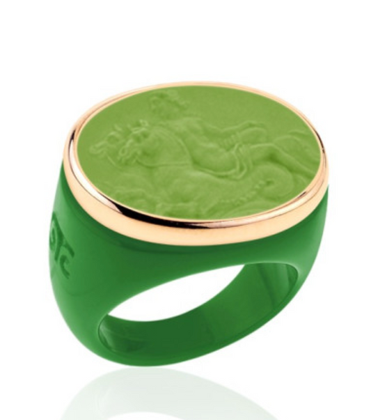 Classic Emerald Base Gold with Light Green: Pegasus