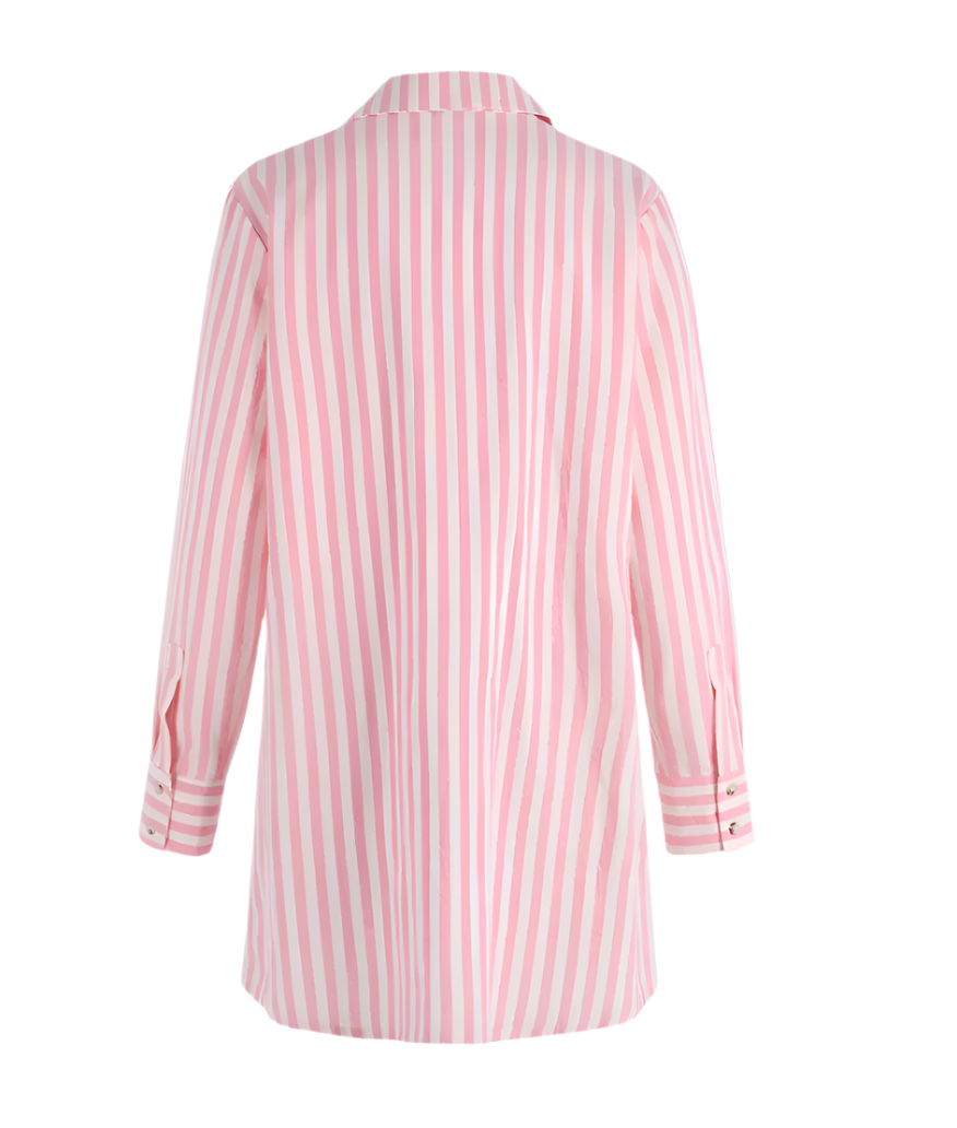 The Raya Dress Pink/White Stripe