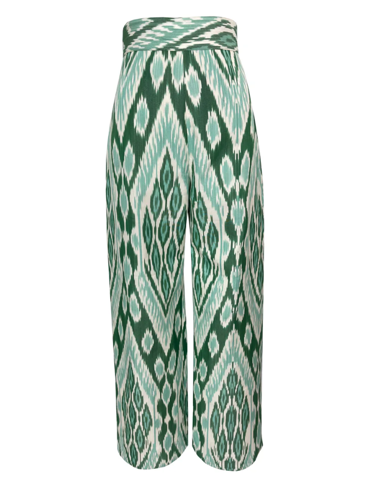 Green Silk Trousers