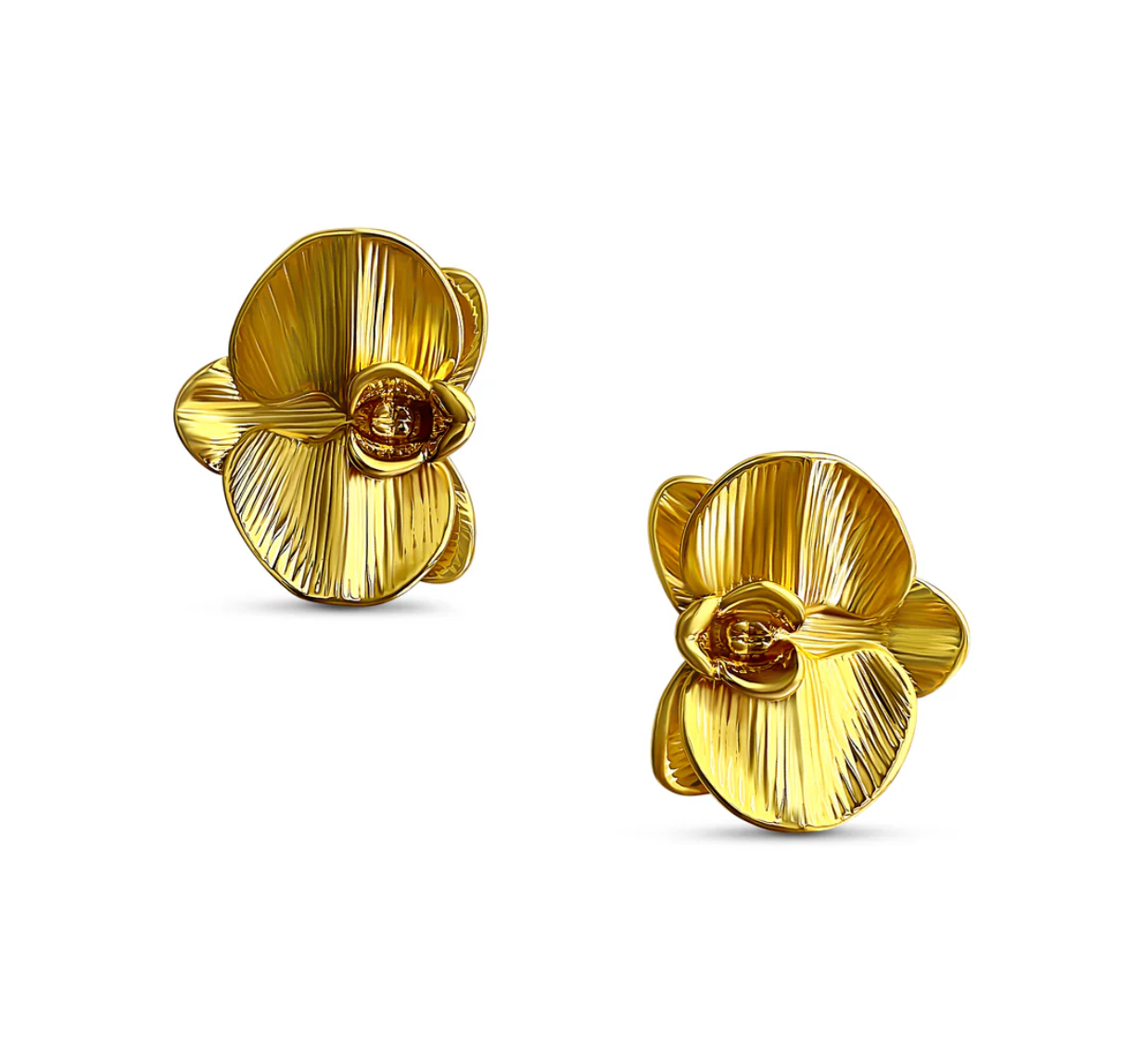 Orchid Earrings- Gold