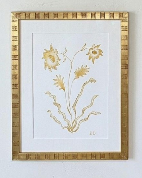 Original Graphite & Gouache Botanical #2