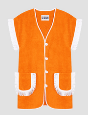 La Veste Pitaya Towel Dress – Orange