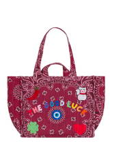 Moyen Cabas Matelassé - THE GOOD LUCK CHARM - Burgundy